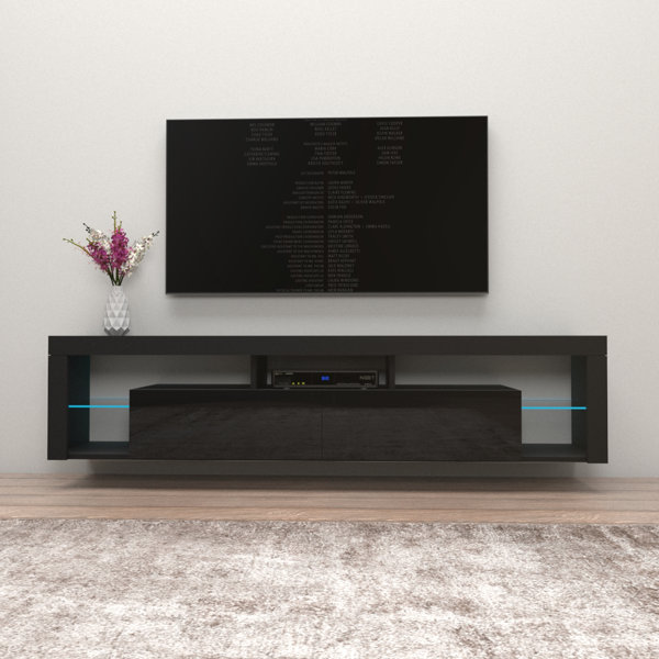 Orren Ellis Floating Milano TV Stand for TVs up to 90" & Reviews